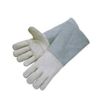 Cow Grain Leather Double Palm Welding Work Glove--6525